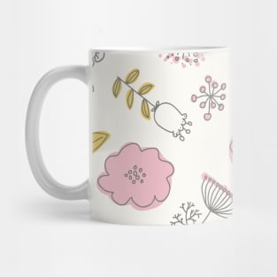 Elegance Seamless pattern with flowers Mug